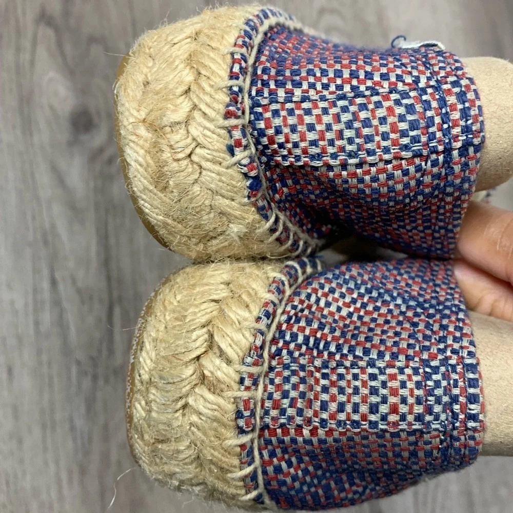 Saludos Multicolor Canvas Espadrille Sz 9 - Picture 4 of 7